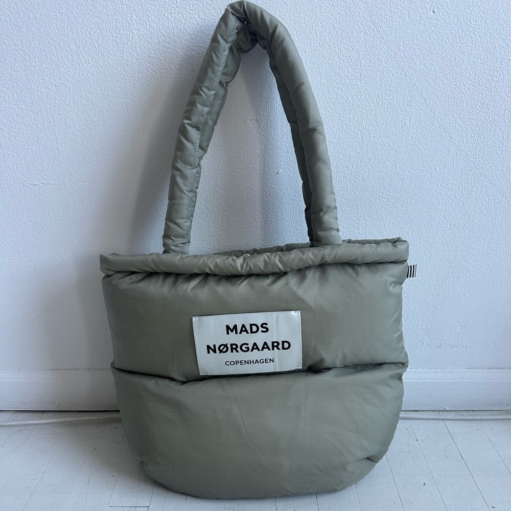 Mads Nørgaard Sage Puffer Tote Bag